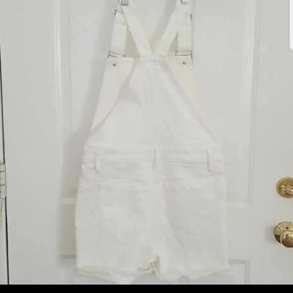 LOFT White Denim Overalls - NWT - Picture 13 of 13